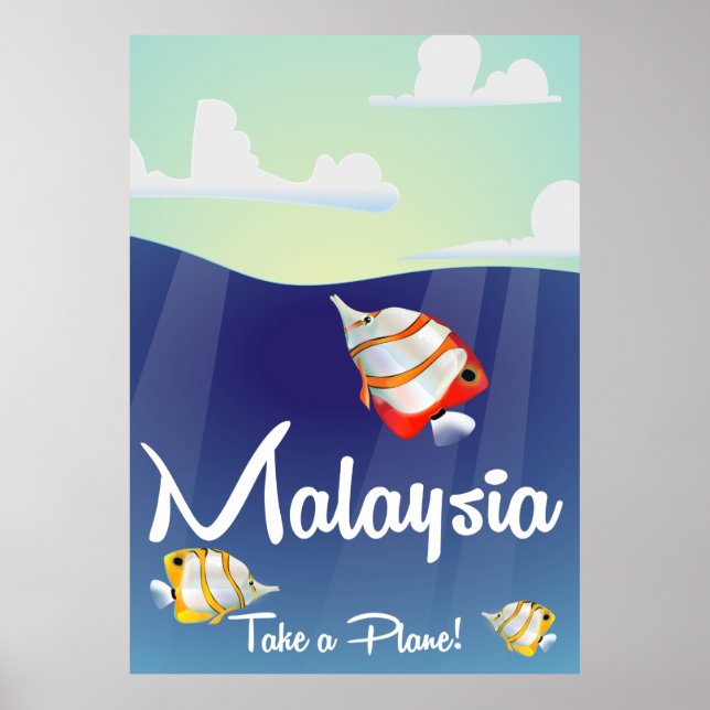Malaysias reseaffisch för Tecknad Poster (Framsidan)