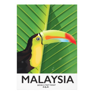 Malaysias Toucan-reseaffisch Fototryck