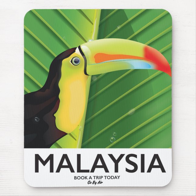 Malaysias Toucan-reseaffisch Musmatta (Framsidan)