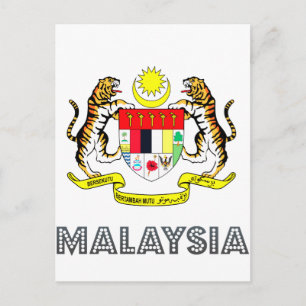 Malaysisk Emblem Vykort