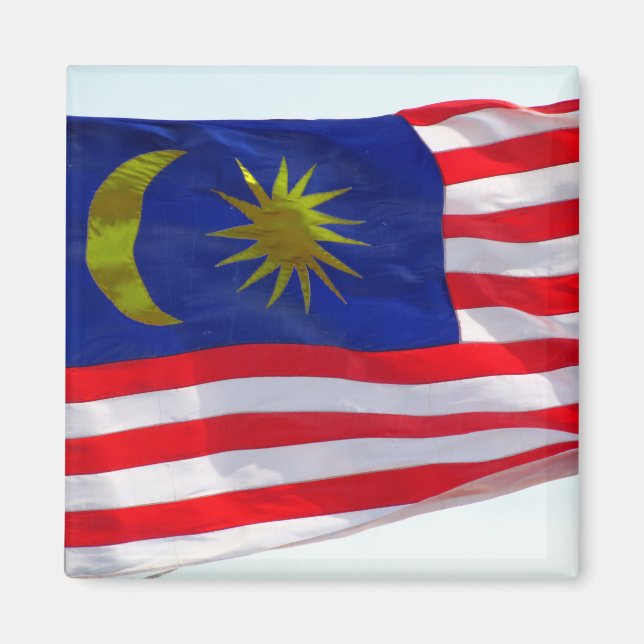 malaysisk flagga magnet (Framsidan)
