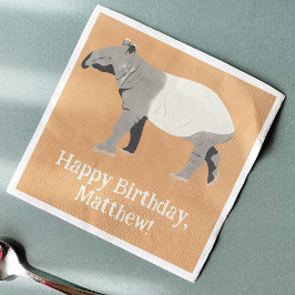Malaysiska eller asiatiska Tapir Personlig Party Pappersservett