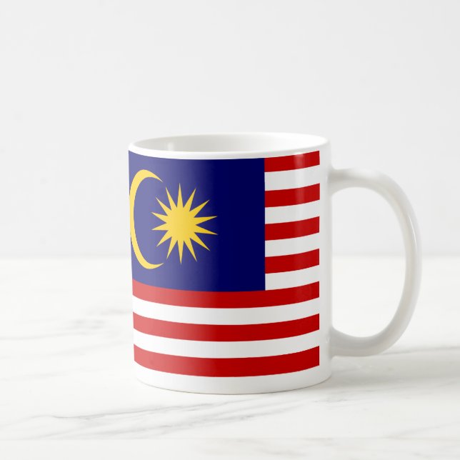 Malaysiska Flagga Patriotic Mugg (Höger)