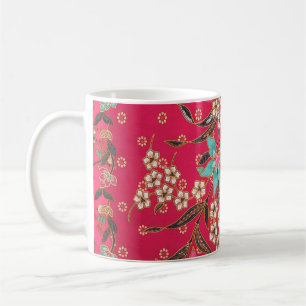 Malaysiska indonesiska Batik Art Mönster Kaffemugg