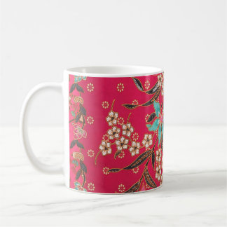 Malaysiska indonesiska Batik Art Mönster Kaffemugg