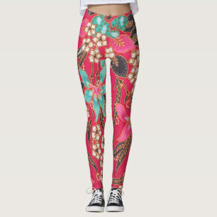 Malaysiska indonesiska Batik Art Mönster Leggings