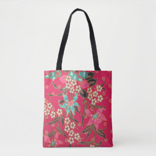 Malaysiska indonesiska Batik Art Mönster Tygkasse