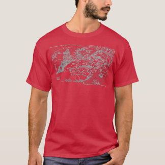 Malazan Seven Cities Map White Design T Shirt