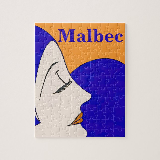 Malbec, Vin, Jigszawa Puzzle Pussel (Vertikal)