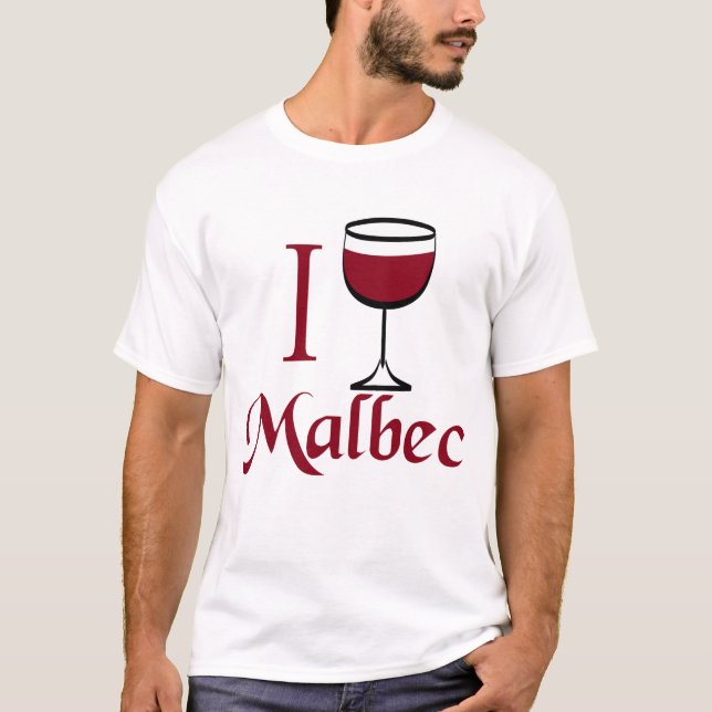 Malbec Vin T-shirt (Framsida)