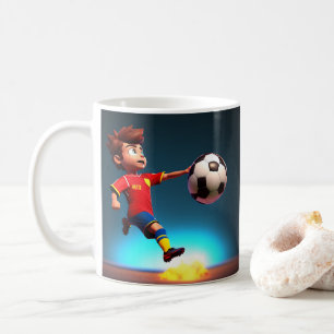 "Målbindning: Animeradens pojkes Perfekt Kick" Kaffemugg
