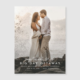 Målbröllop spara datumet för magnetkortet