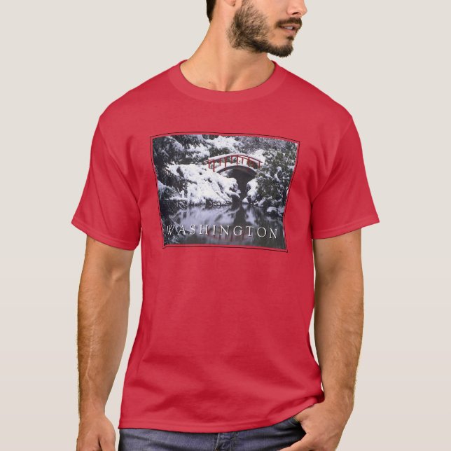 Målbru och damm på vintern | Seattle, Washington T Shirt (Framsida)
