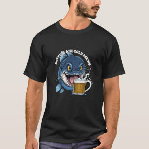 Malcatfish och kalla brygder Rolig fiske ölälskare T Shirt