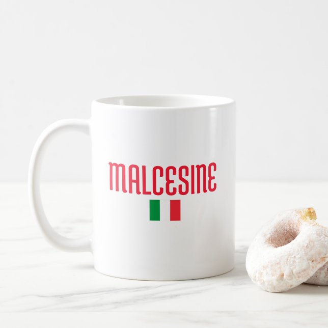 MALCESINE-Italien Kaffemugg (Med munk)