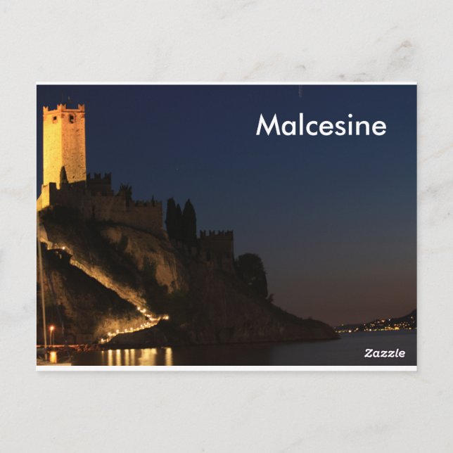 Malcesine lago di garda vykort (Baksida)