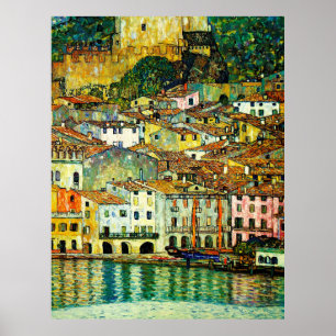 Malcesine on Sjö Garda (1913), Gustav Klimt Poster