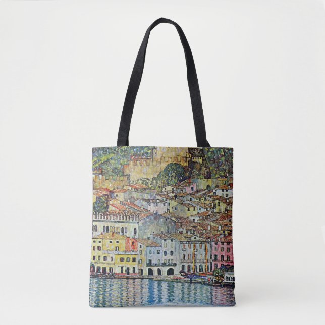 Malcesine på Gardasjön Av Gustav Klimt Tygkasse (Framsida)