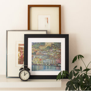 Malcesine på Sjö Garda av Gustav Klimt Poster