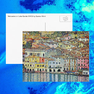 Malcesine på Sjö Garda av Gustav Klimt Vykort
