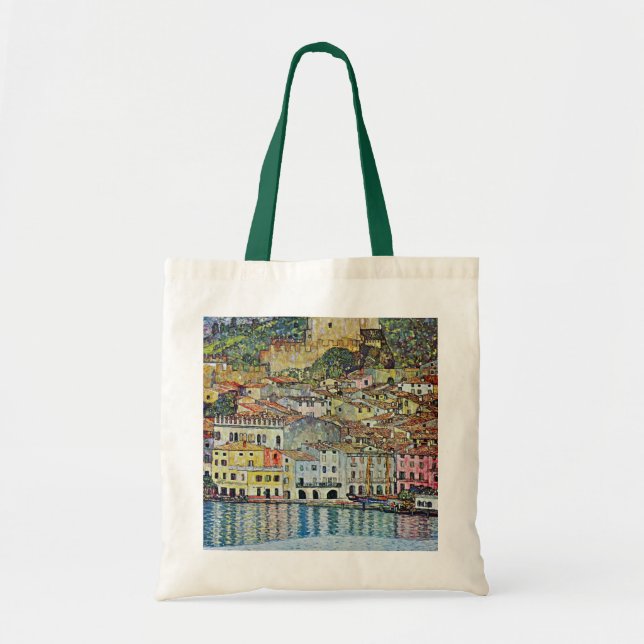 Malcesine på sjön Garda Av Gustav Klimt Tygkasse (Framsidan)