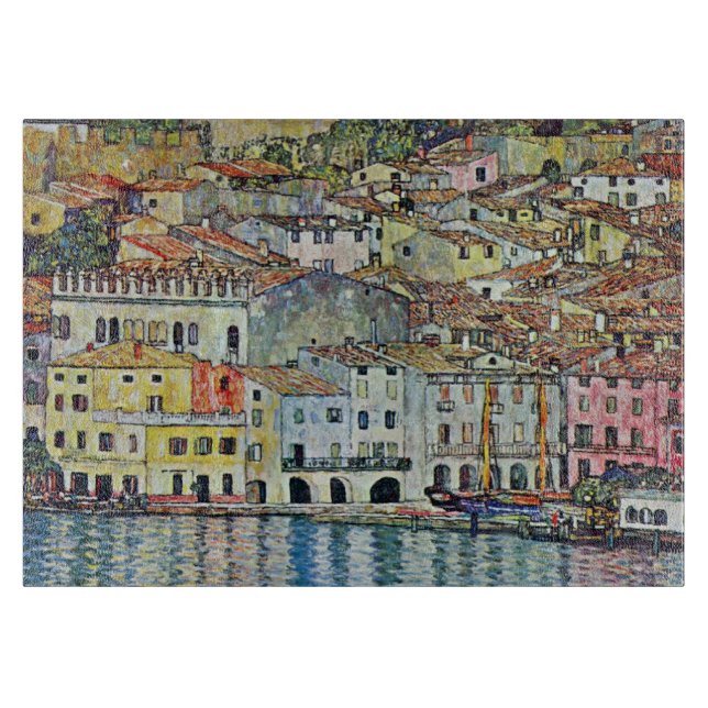 Malcesine vid Gardasjön av Gustav Klimt (Framsidan)