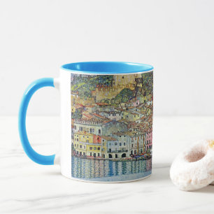 Malcesine vid Gardasjön av Gustav Klimt Mugg