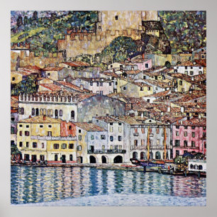 Malcesine vid Sjö Garda, Gustav Klimt Poster
