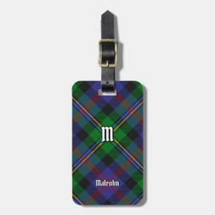 Malcolm Clan Tartan Bagagebricka