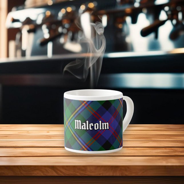 Malcolm Clan Tartan Espressomugg (Skapare uppladdad)