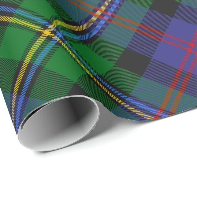 Malcolm Clan Tartan Presentpapper (Rullad Hörn)