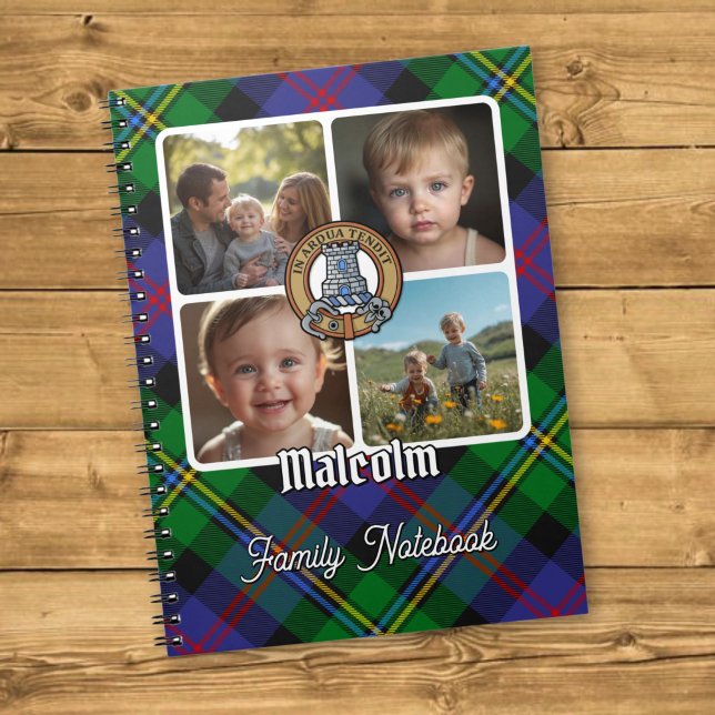 Malcolm Familj Foto Collage Anteckningsbok (Skapare uppladdad)