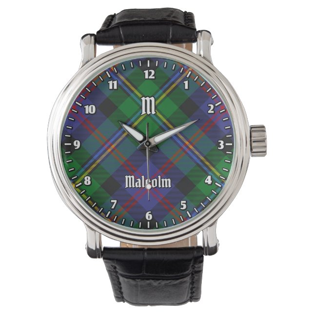 Malcolm-klanens tartan armbandsur (Framsida)