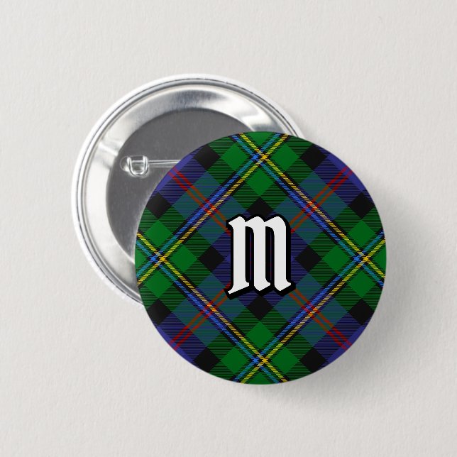 Malcolm-klanens tartan knapp (Framsida & baksida)