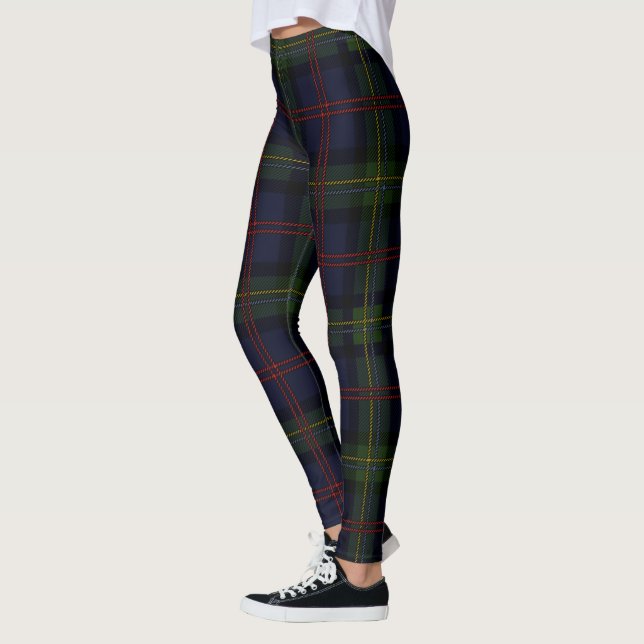 Malcolm Play Tartan Scottish Klan Leggings (Vänster)