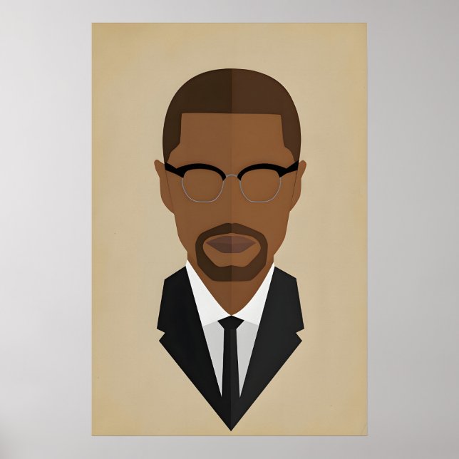 Malcolm X, Black History Makers Ikon Original Poster (Framsidan)