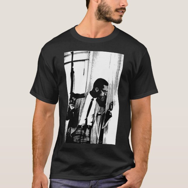 Malcolm X svart arvskonst Classic T-Shi T Shirt (Framsida)
