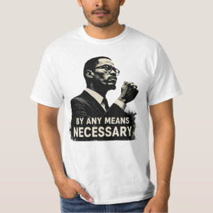 Malcolm X Tribute Silhouette - inspirationcitat T Shirt