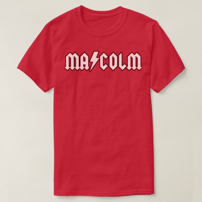 Malcolm Young-design T Shirt (Design framsida)