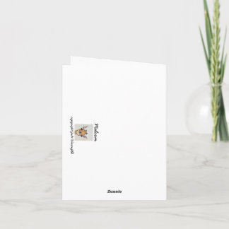 Malcom-anteckningskort med tomt insida för meddela kort