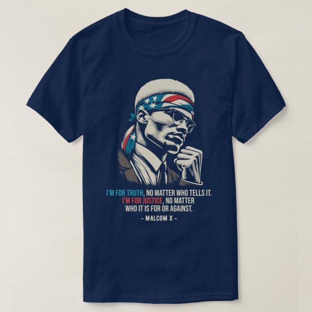 Malcom X-offerter T Shirt (Design framsida)