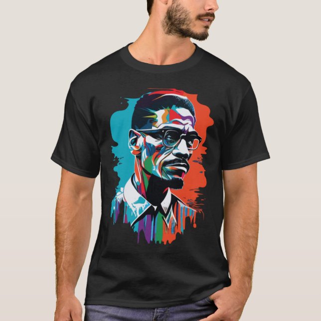 Malcom X T Shirt (Framsida)
