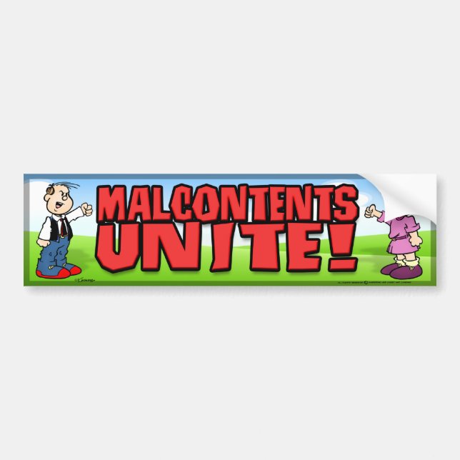 Malcontent Unite Bildekal (Framsidan)