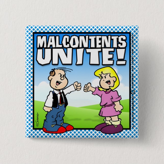 Malcontent Unite Knapp (Framsida)