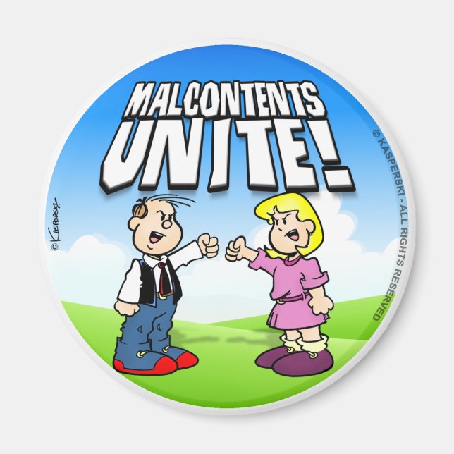Malcontent Unite Magnet (Framsidan)