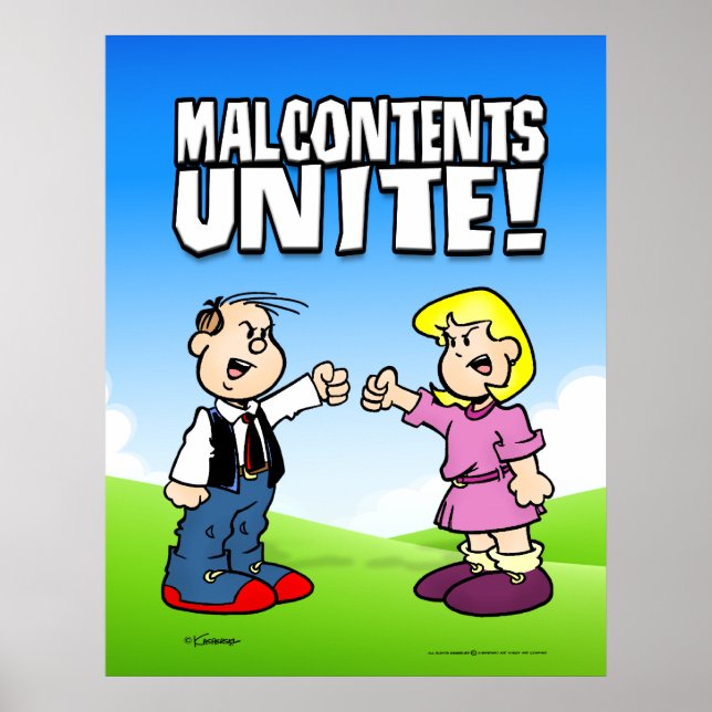 Malcontent Unite Poster (Framsidan)
