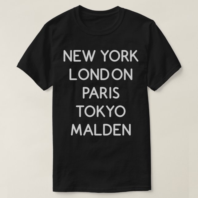 Malden Worldclass Cities T Shirt (Design framsida)