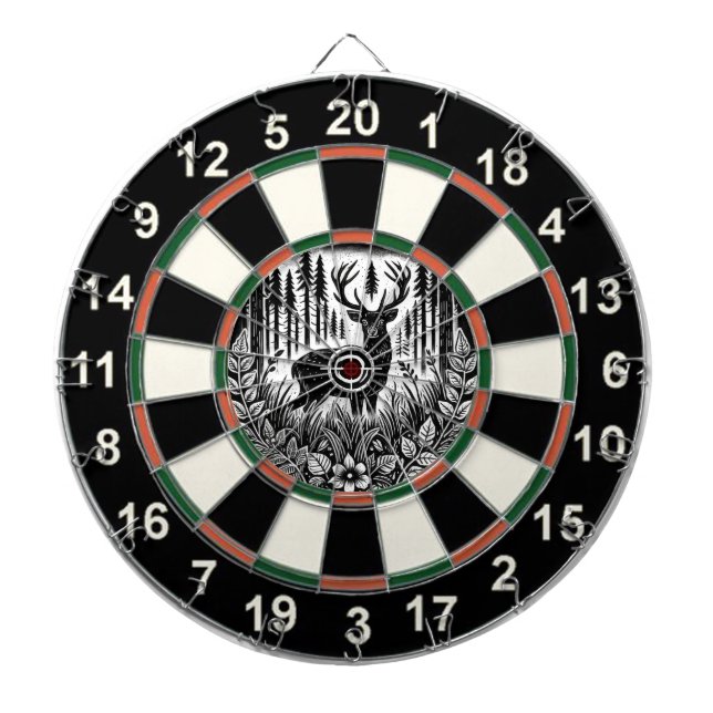 Måldesign för fredliga skogar, Hjort Darttavla (Framsidan)