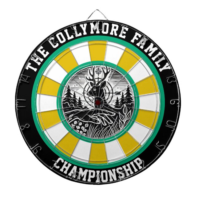 Måldesign för Wildlife-inspirerad Hjort Darttavla (Framsidan)