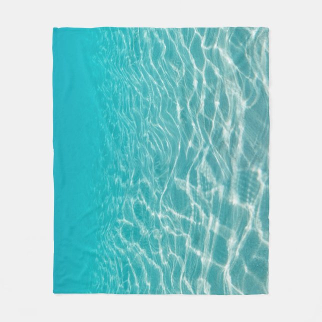 Maldive Beach Reflection Snygg vy. Fleecefilt (Framsidan)